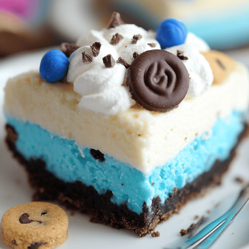 No-Bake Cookie Monster Pie