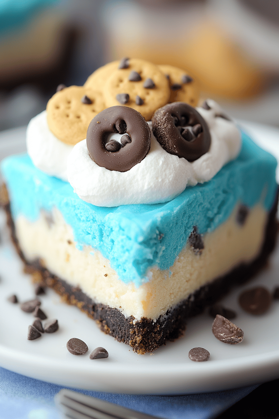 No-Bake Cookie Monster Pie ingredients organized and measured on kitchen counter