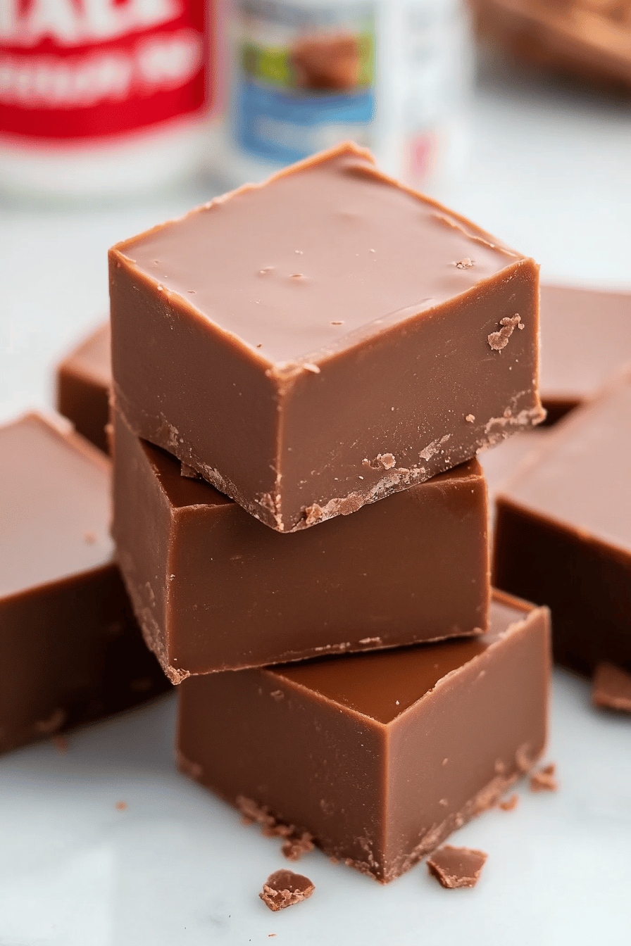 Nutella Fudge Recipe ingredients organized and measured on kitchen counter