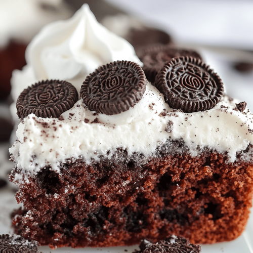 Oreo Poke Cake
