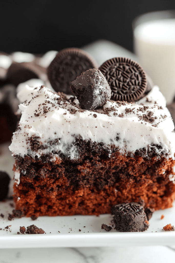 Oreo Poke Cake