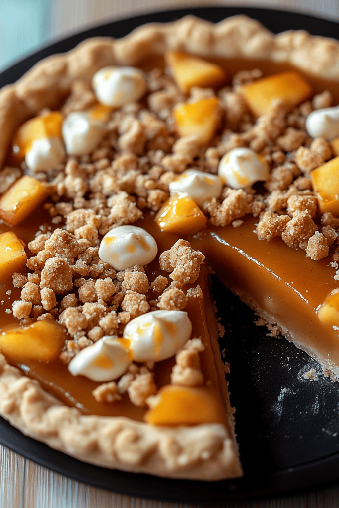 Peanut Butter Apple Pie Cookie Pizza