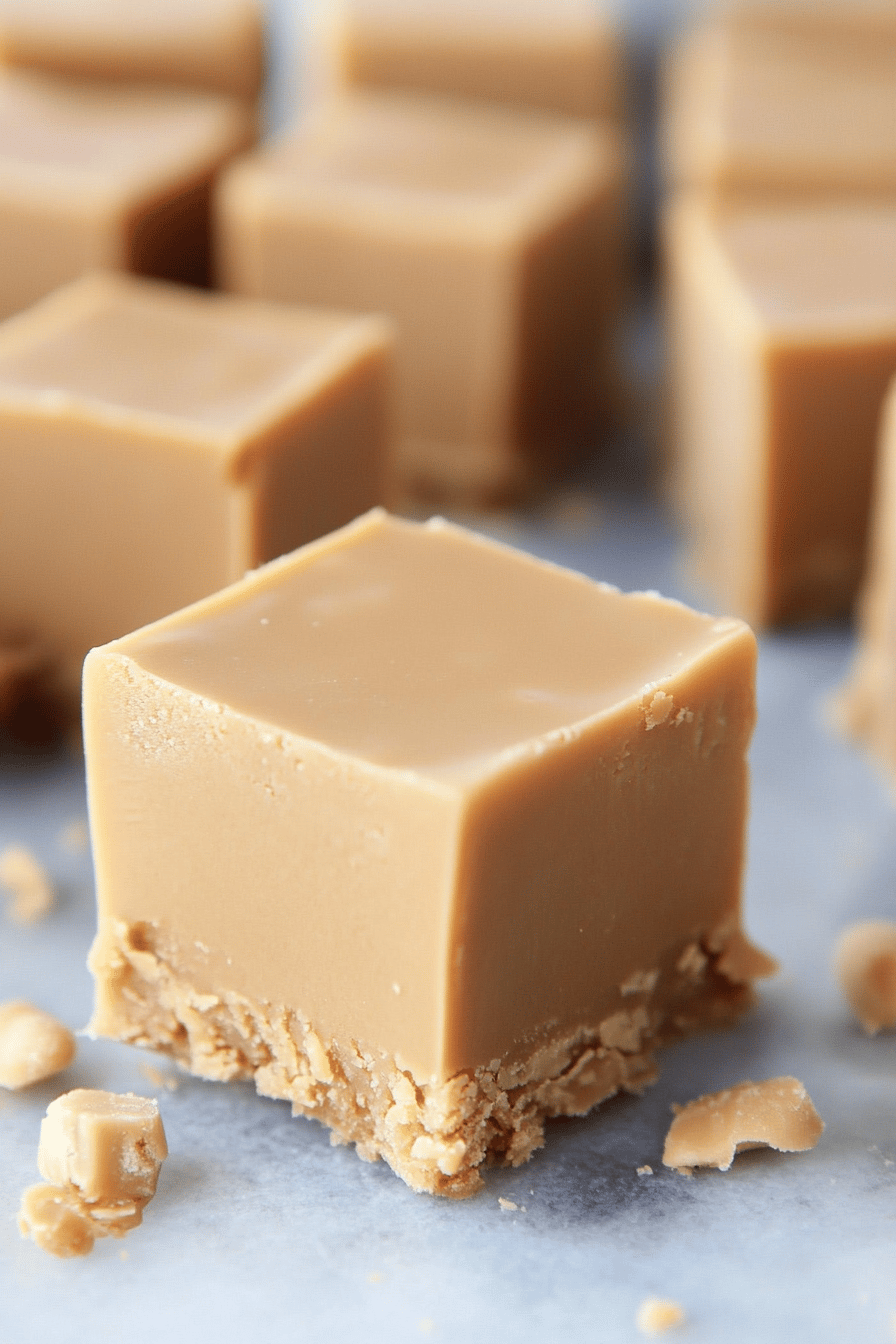 Peanut Butter Fudge ingredients organized and measured on kitchen counter