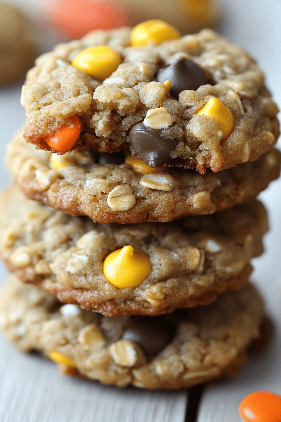 Peanut Butter Oatmeal Cookies final dish beautifully presented and ready to serve