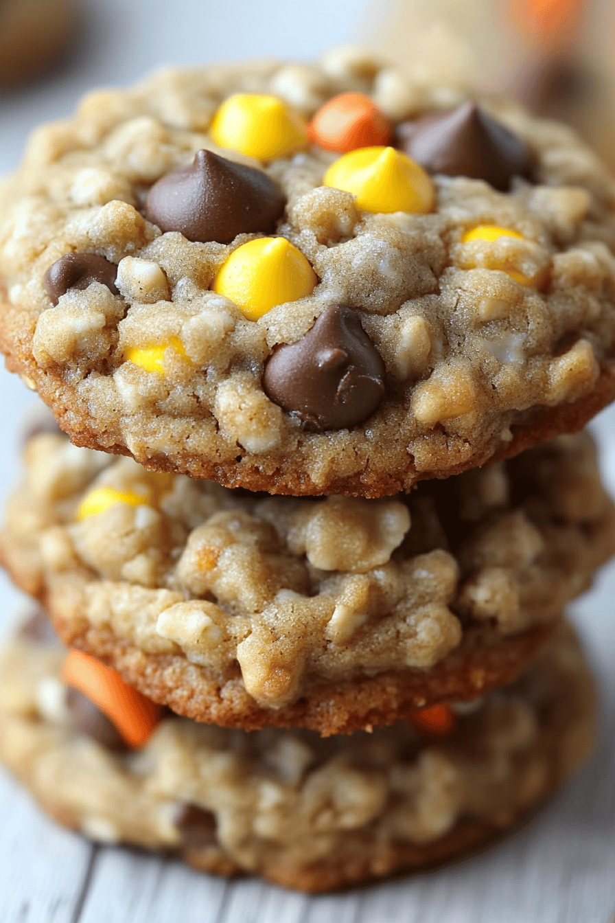 Peanut Butter Oatmeal Cookies slice on plate showing perfect texture and swirl pattern
