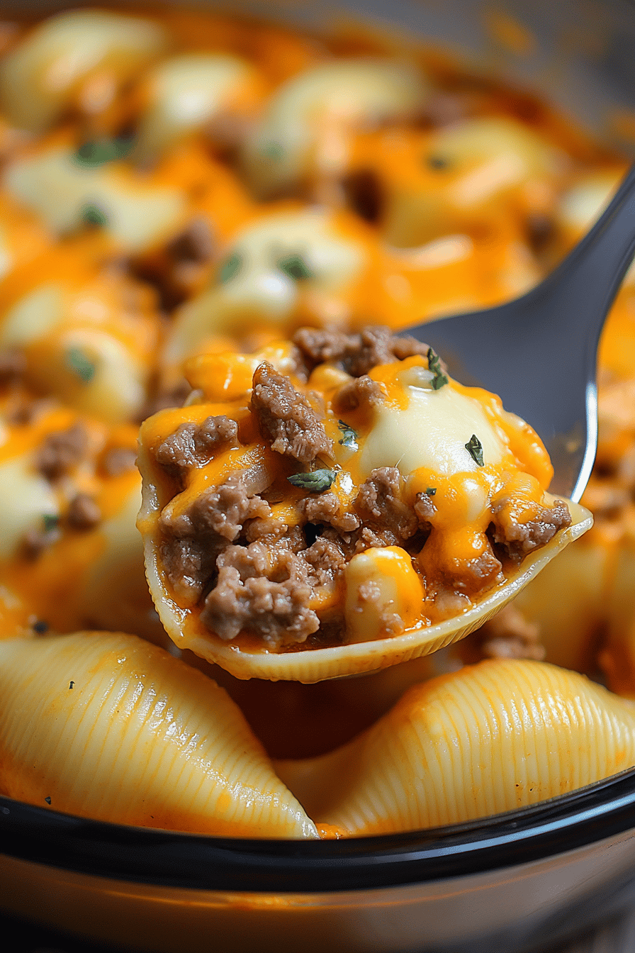 Philly Cheese Steak Stuffed Shells final dish beautifully presented and ready to serve