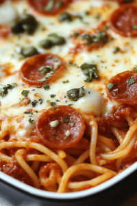 Pizza Baked Spaghetti