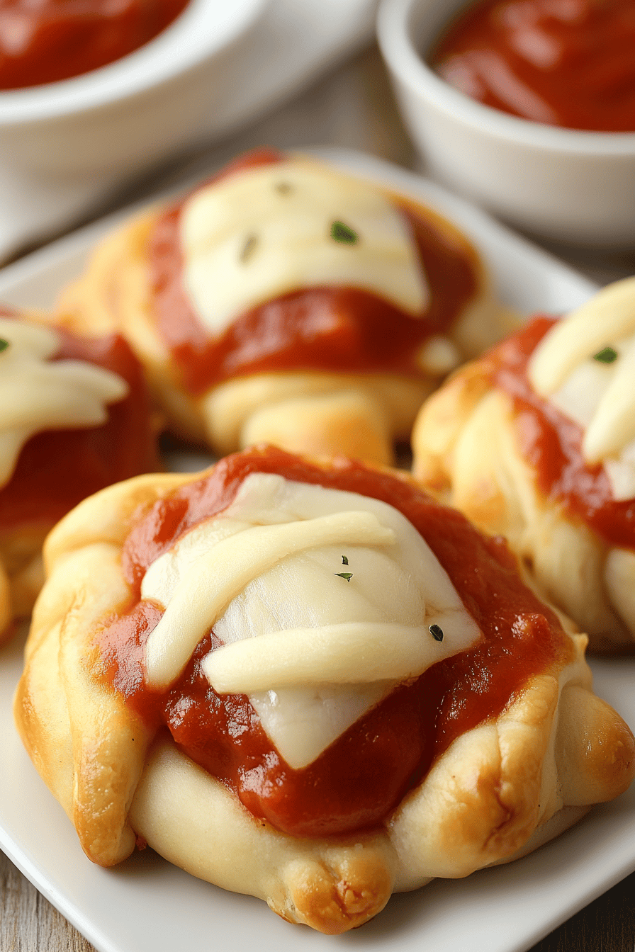 Pizza Crescent Rolls slice on plate showing perfect texture and swirl pattern