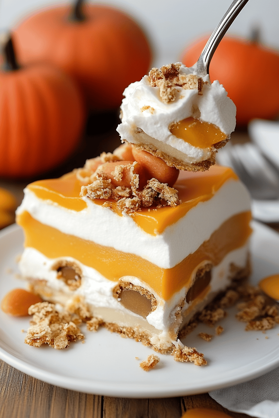 Pumpkin Delight Recipe slice on plate showing perfect texture and swirl pattern