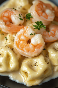 Shrimp Tortellini Alfredo