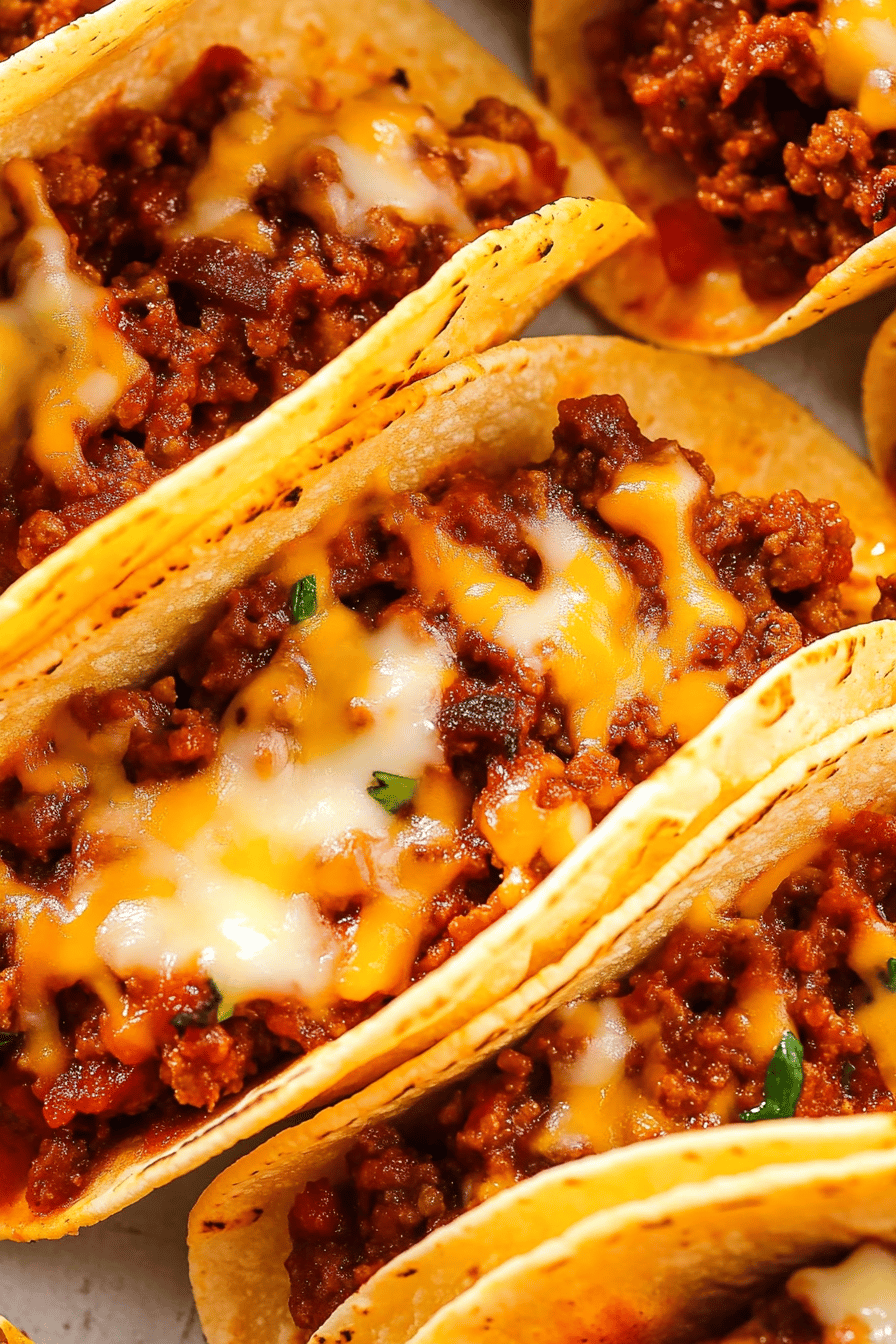 Sloppy Joe Tacos Final Dish Presentation