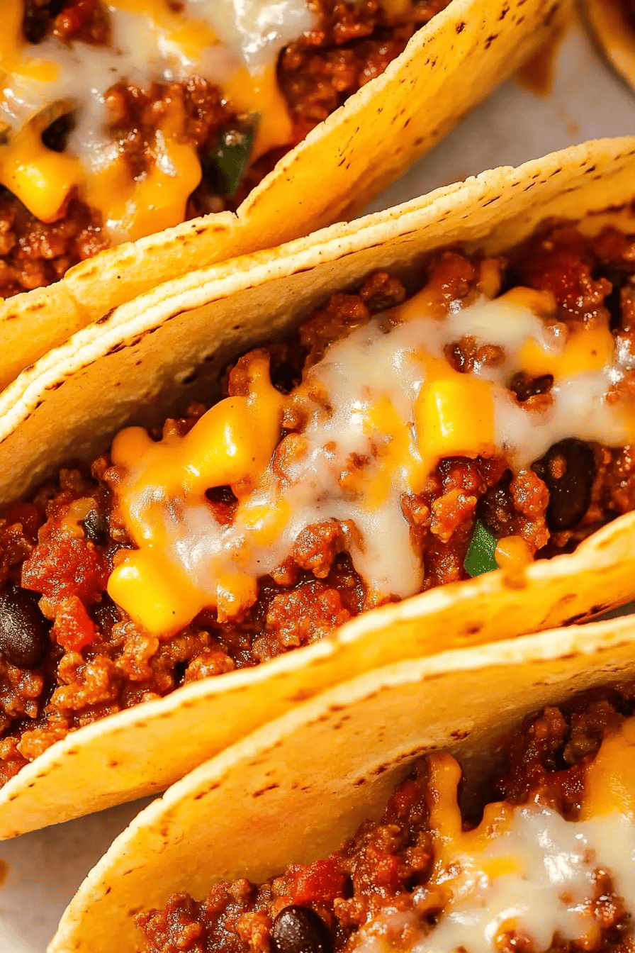 Sloppy Joe Tacos Final Dish Presentation
