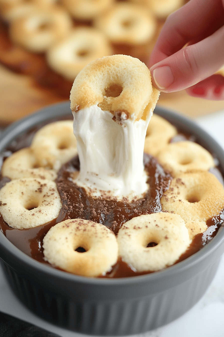 S'mores Dip Recipe slice on plate showing perfect texture and swirl pattern