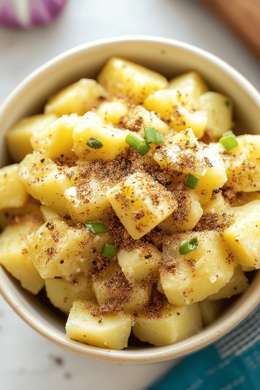 Southern Potato Salad final dish beautifully presented and ready to serve