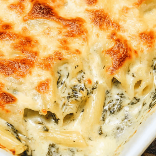 Spinach Artichoke Pasta Bake