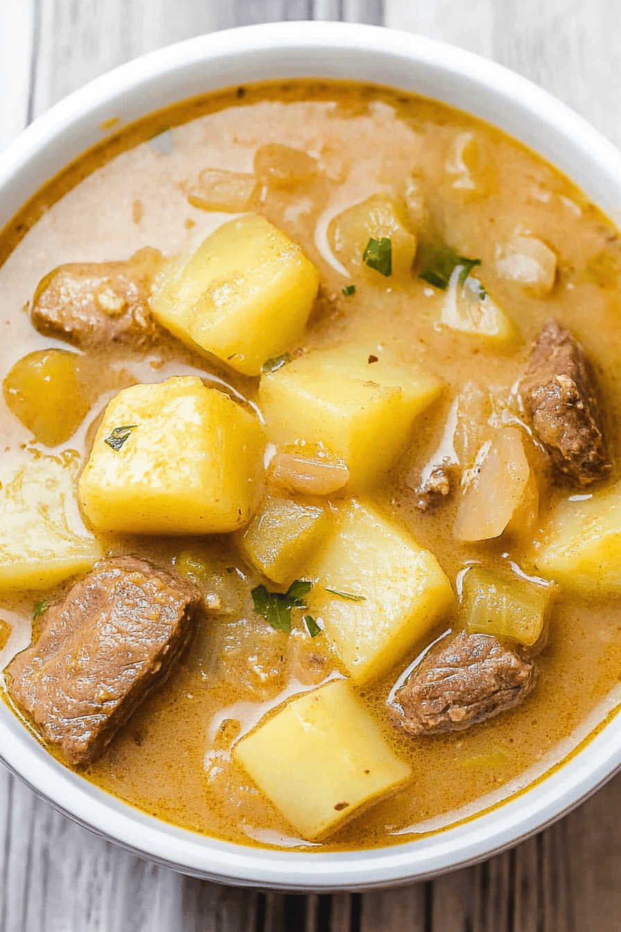 Steak and Potato Soup ingredients
