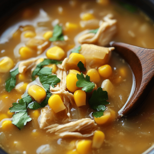 Sweet Corn Chicken Soup