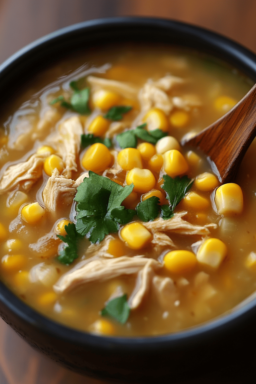 Sweet Corn Chicken Soup ingredients organized and measured on kitchen counter