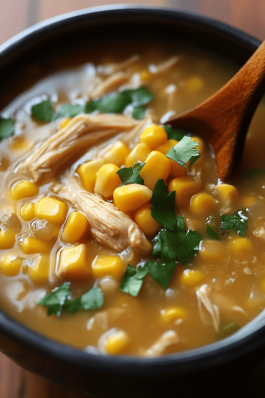 Sweet Corn Chicken Soup final dish beautifully presented and ready to serve