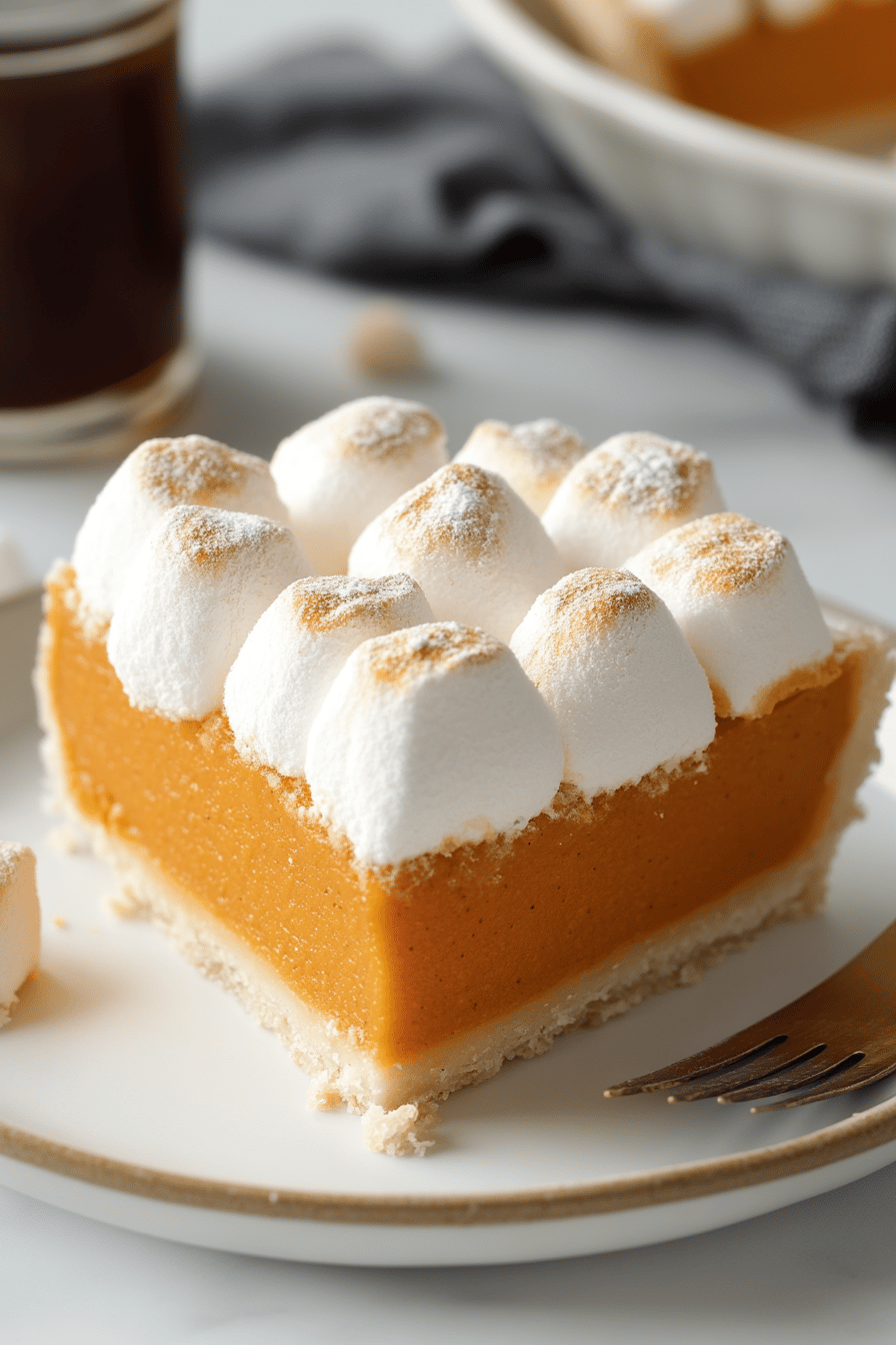 Sweet Potato Pie Marshmallows final dish beautifully presented and ready to serve