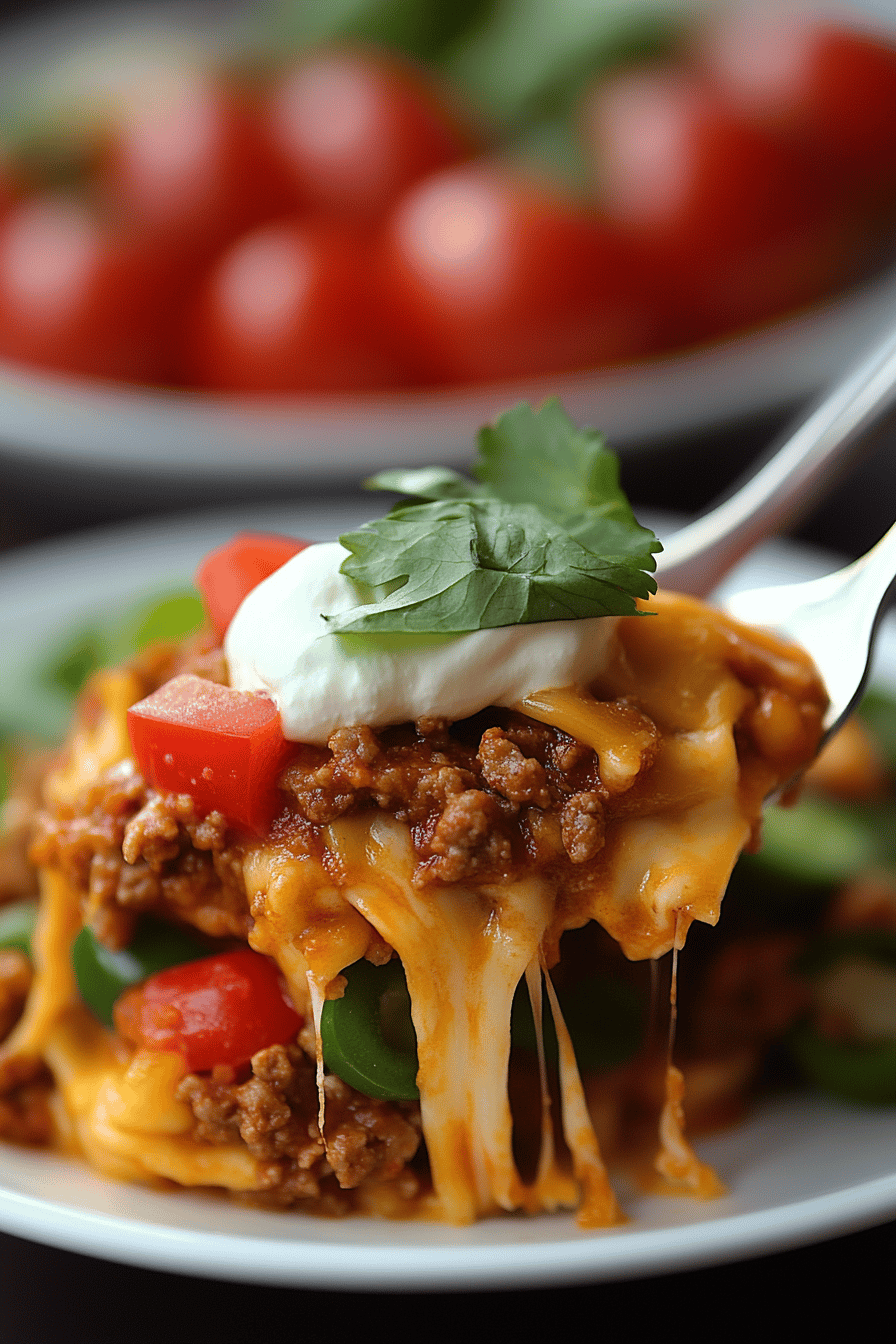 Taco Pie Recipe final dish beautifully presented and ready to serve