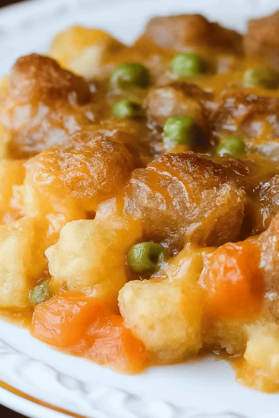Tater Tot Hotdish Final Dish Presentation