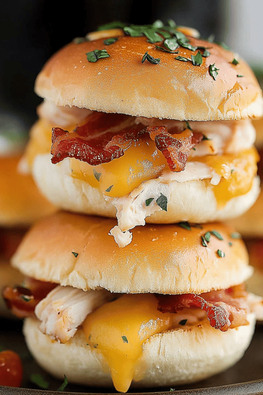Turkey Bacon Ranch Sliders final dish beautifully presented and ready to serve