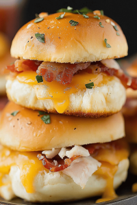 Turkey Bacon Ranch Sliders