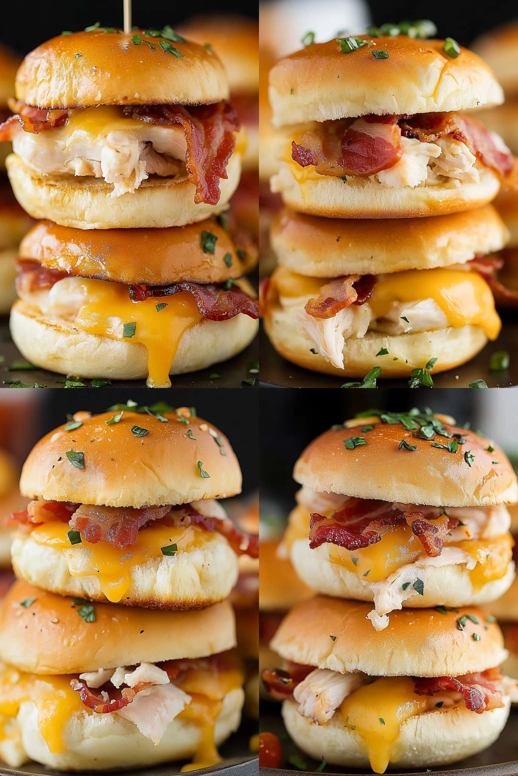 Turkey Bacon Ranch Sliders slice on plate showing perfect texture and swirl pattern