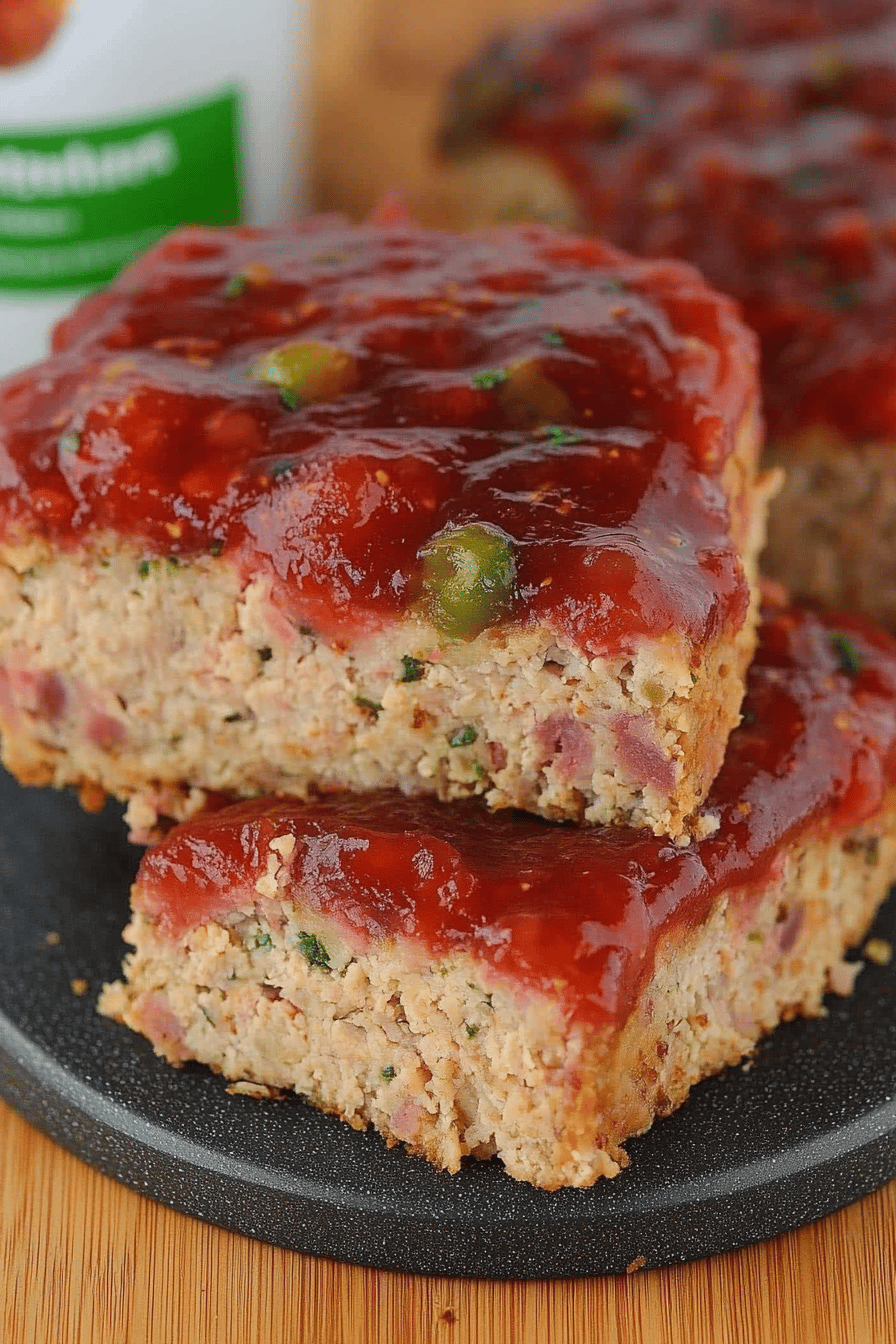 Turkey Meatloaf Recipe ingredients organized and measured on kitchen counter