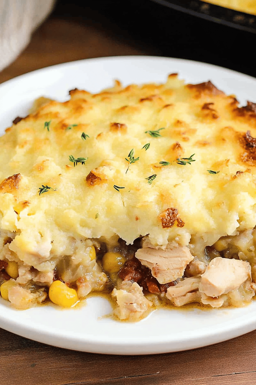 Turkey Shepherd's Pie ingredients