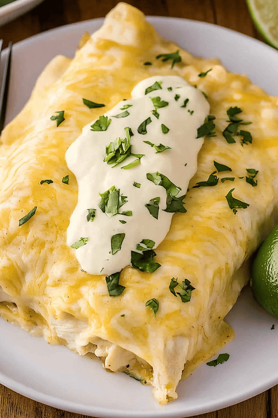 White Chicken Enchiladas ingredients