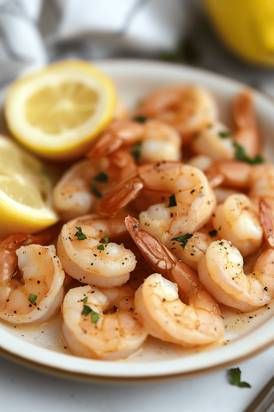 bake shrimp slice on plate showing perfect texture and swirl pattern