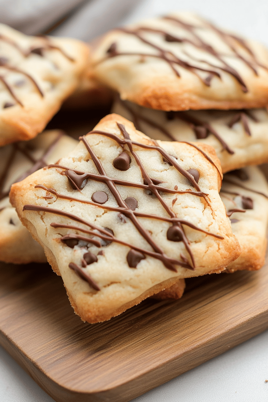 chocolate chip sugar cookies ingredients organized and measured on kitchen counter