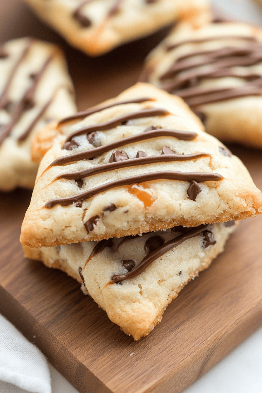 chocolate chip sugar cookies slice on plate showing perfect texture and swirl pattern