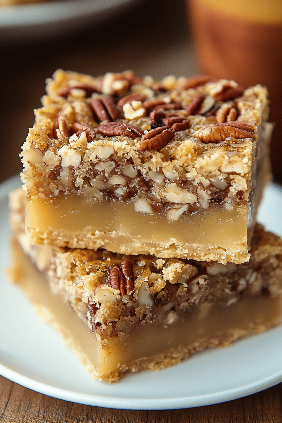 pecan pie bars final dish beautifully presented and ready to serve