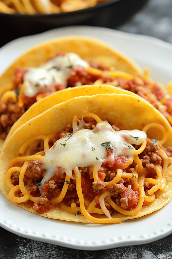 spaghetti tacos