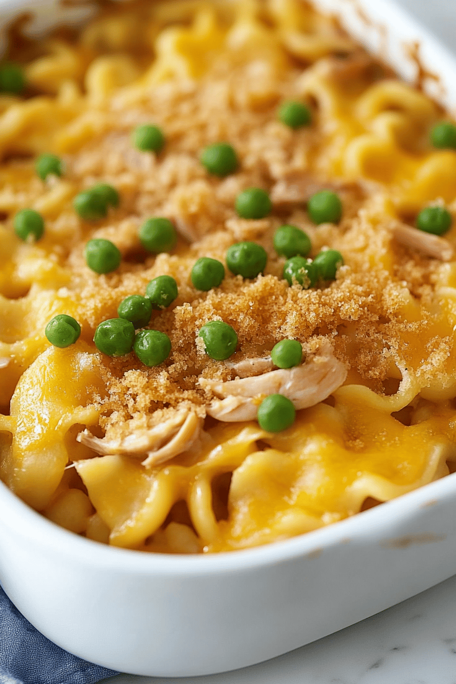 tuna casserole recipe final dish beautifully presented and ready to serve