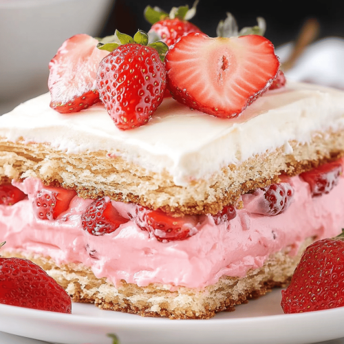 7-Layer Strawberry Éclair Cake