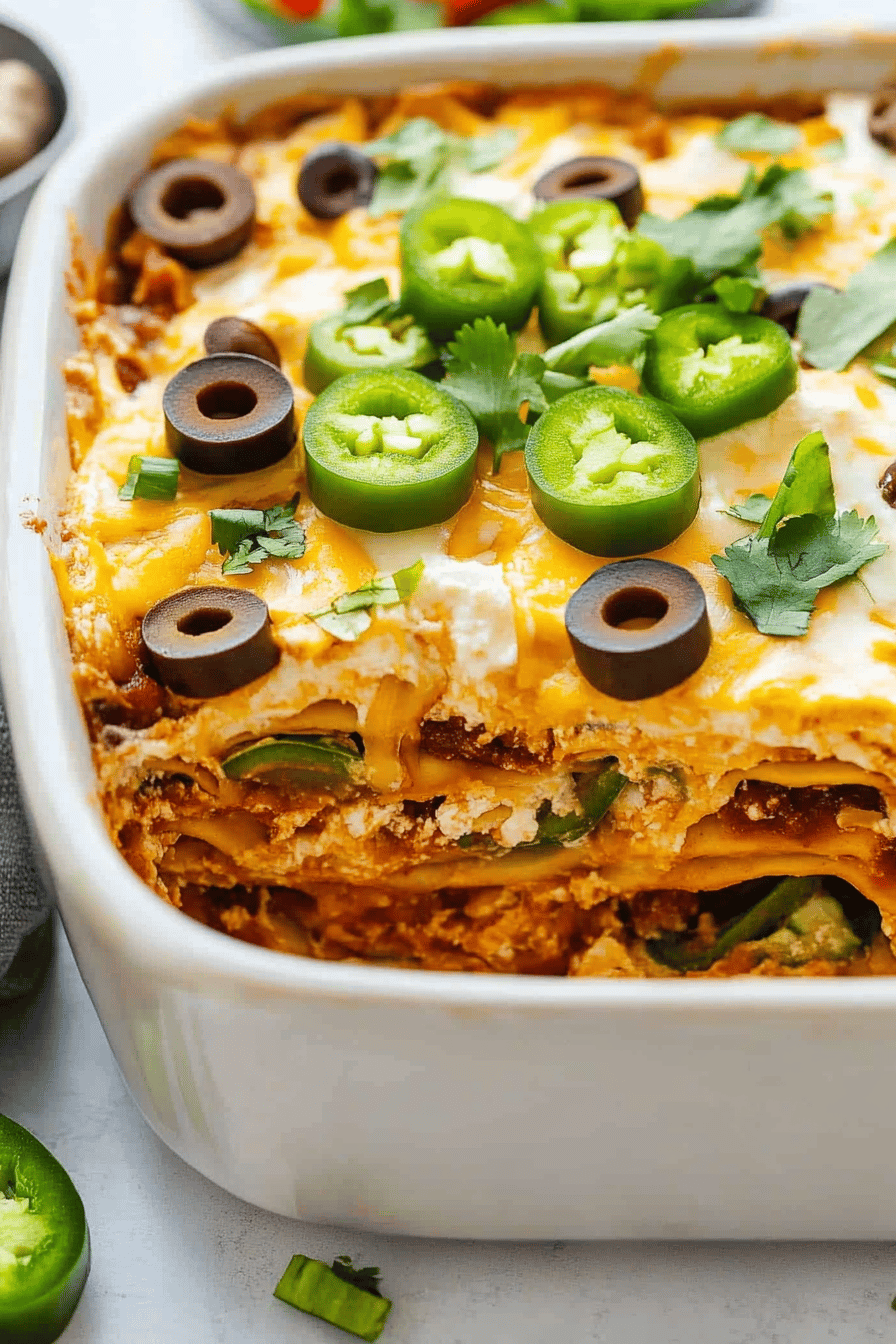 7-layer dip recipe final dish beautifully presented and ready to serve