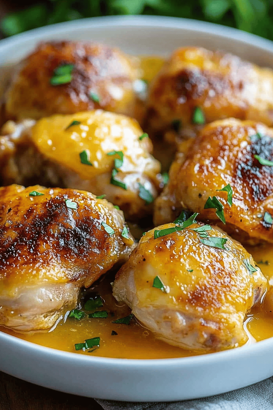 Amish Chicken Recipe final dish beautifully presented and ready to serve