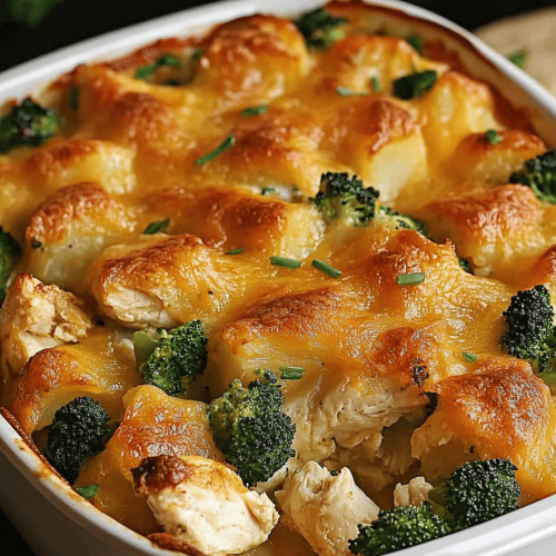 Baked Potato Chicken Broccoli Casserole