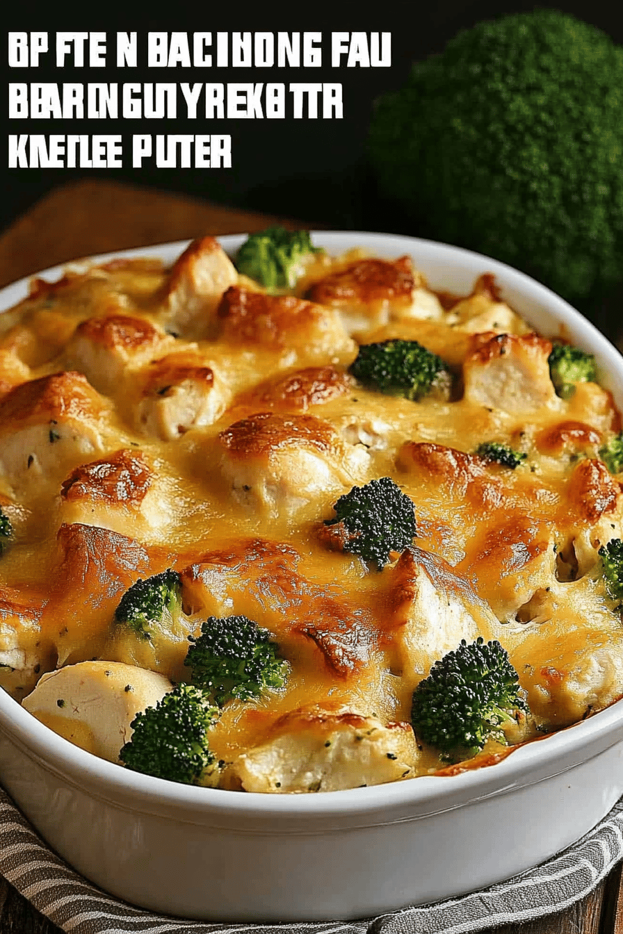 Baked Potato Chicken Broccoli Casserole slice on plate showing perfect texture and swirl pattern