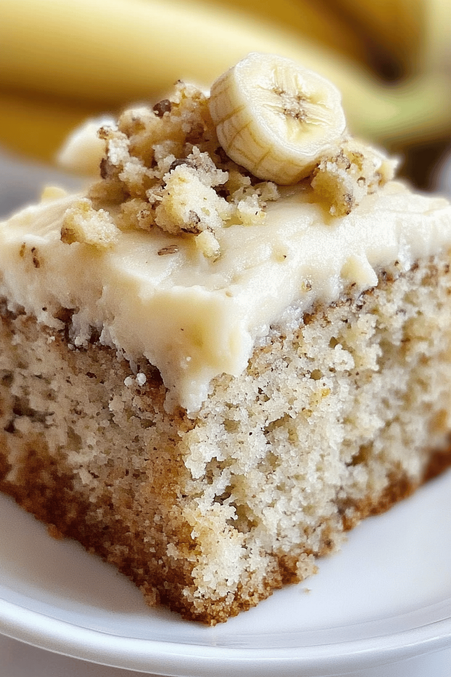 Banana Bread Cake ingredients organized and measured on kitchen counter