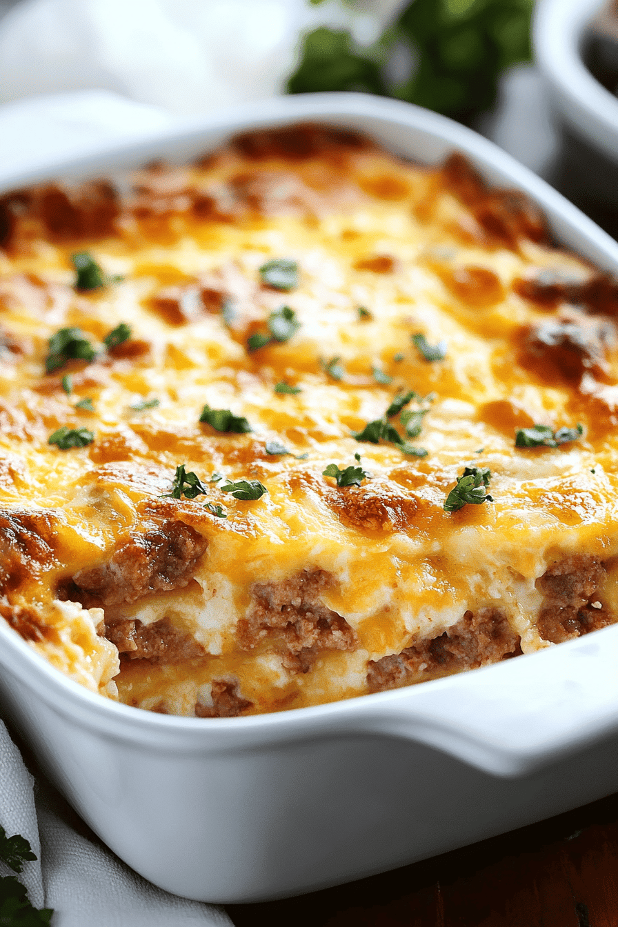 Breakfast Casserole Recipe slice on plate showing perfect texture and swirl pattern