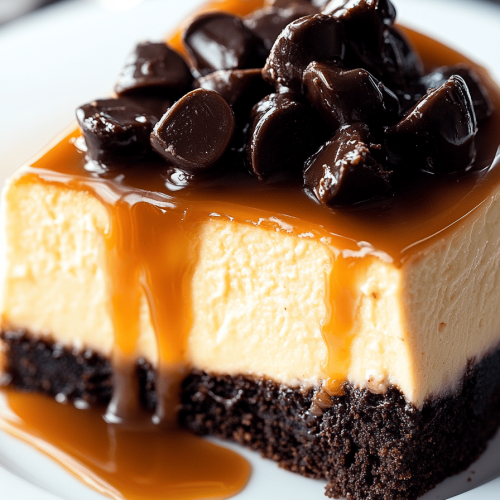Caramel Brownie Cheesecake Recipe
