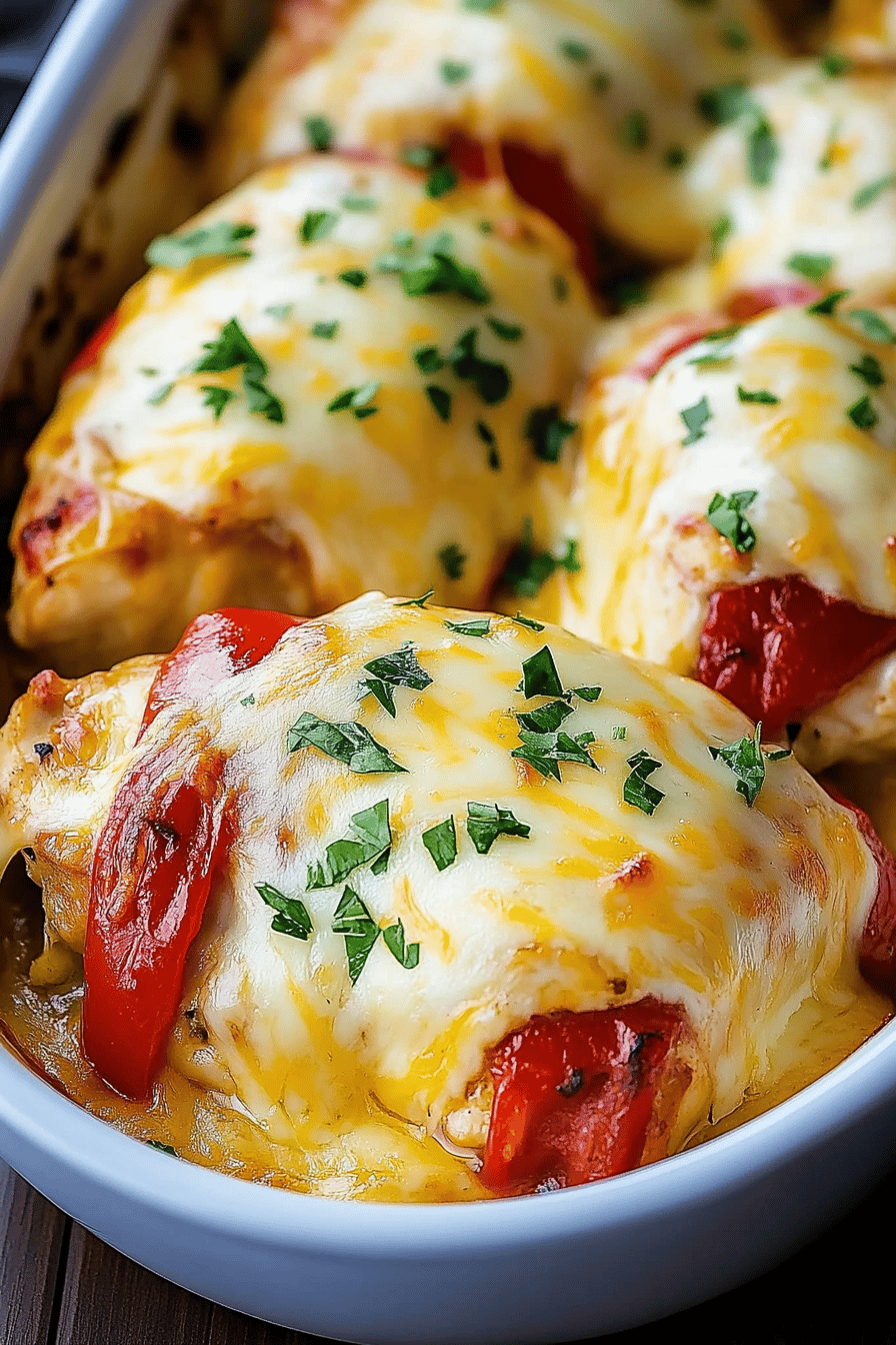 Cheesy Baked Chicken ingredients organized and measured on kitchen counter
