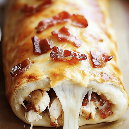 Chicken Bacon Ranch Stromboli