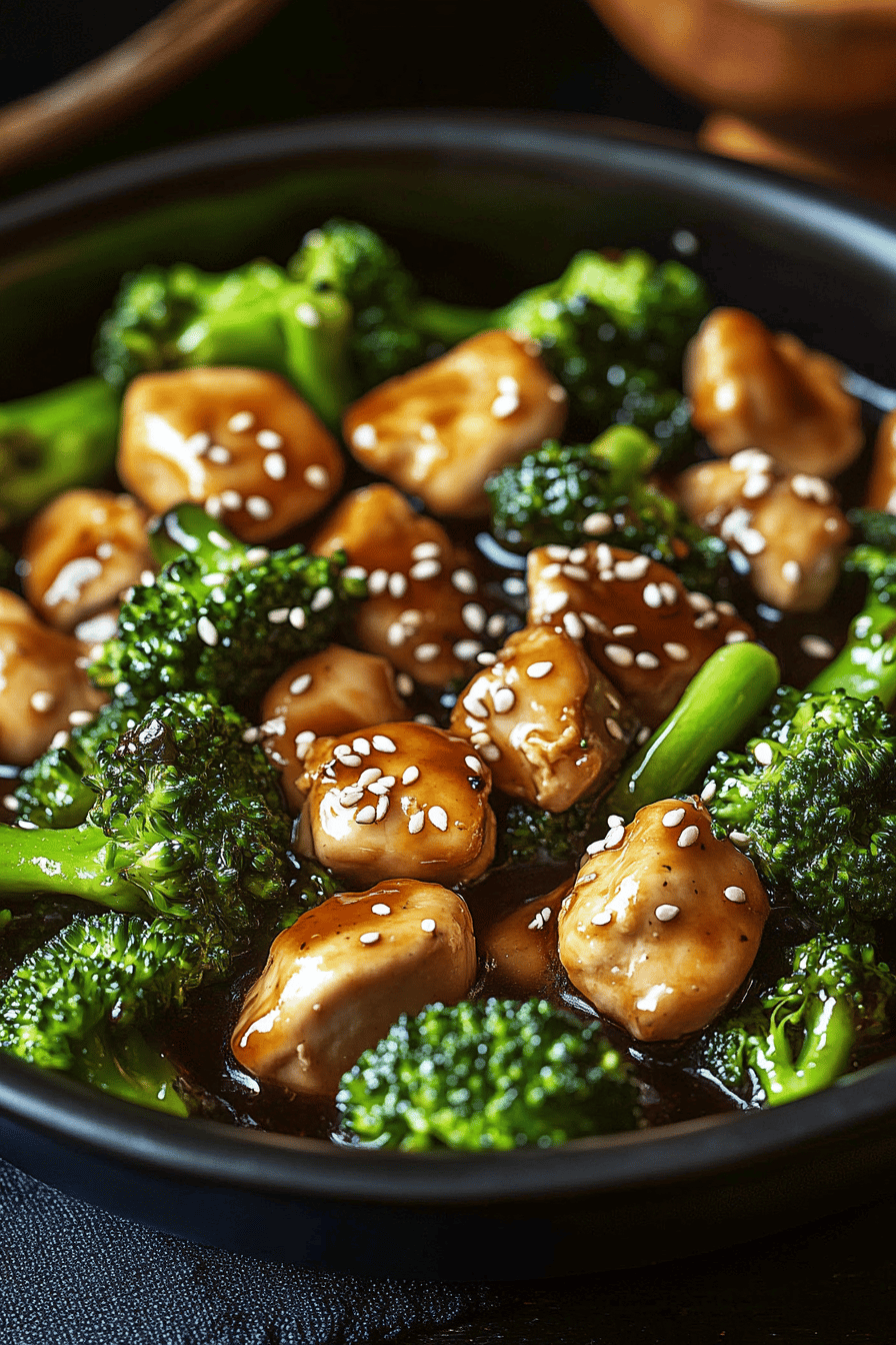 Chicken Broccoli Stir-Fry ingredients organized and measured on kitchen counter