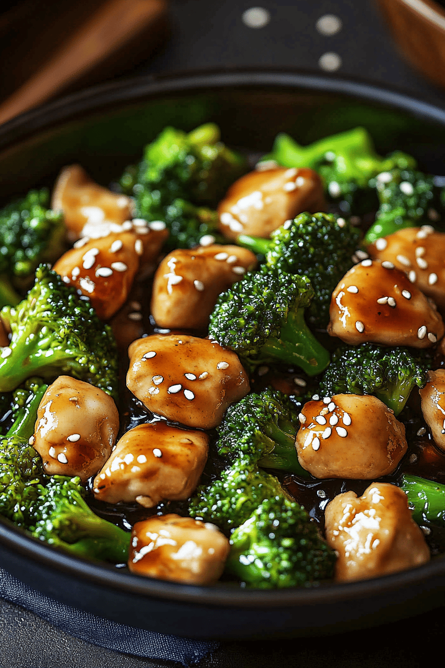 Chicken Broccoli Stir-Fry final dish beautifully presented and ready to serve